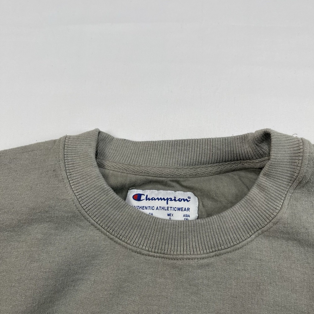 Champion Sweatshirt Dip Dye Men's Large Fleece Crew Neck Long Sleeve Pullover - Picture 10 of 14